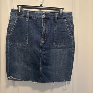 Jen 7 Stretch Denim Skirt Size 8